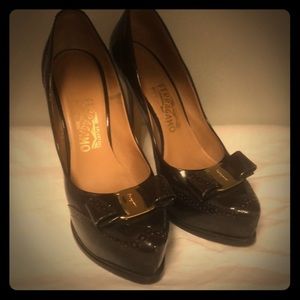 Ferragamo Patent Pumps